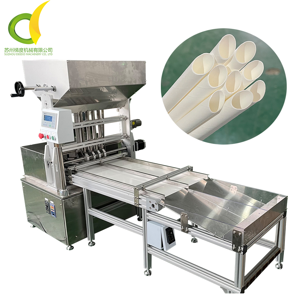 Automatic Paper Straws Bevel Cutting Machine High Speed Angle Straws Making Machine