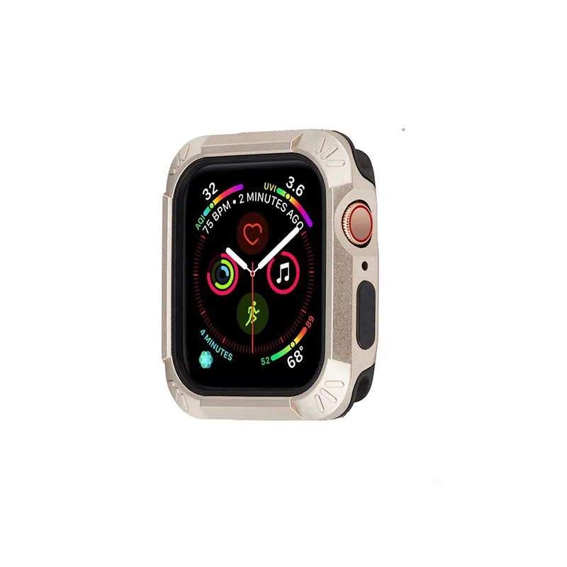 2in1 shockproof military grade watch case for Apple Watch Series 4 5 6 40mm 44mm Anti impact watch protective case