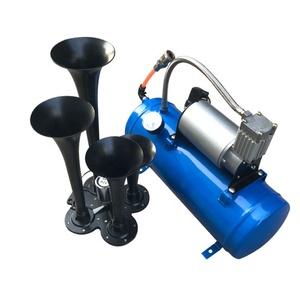 Kit de klaxon à <span class=keywords><strong>air</strong></span> pour train 150DB, kit de klaxon à <span class=keywords><strong>air</strong></span> pour train à 4 trompettes avec compresseur d'<span class=keywords><strong>air</strong></span> 120 PSI et réservoir d'<span class=keywords><strong>air</strong></span> pour <span class=keywords><strong>voiture</strong></span>, camion, train, fourgonnette, bateau - Product Image 3
