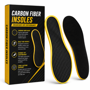 Semelles intérieures de performance confortables en fibre de carbone EVA 171-220lbs, inserts athlétiques personnalisés pour le sport, le basketball, la course à pied, absorption des chocs - Product Image 1