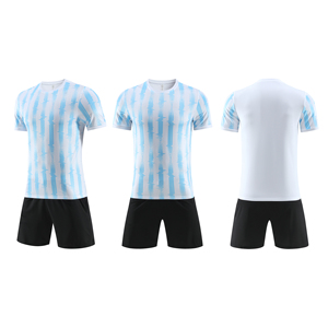 Kit de camisetas de fútbol para hombre, venta al por mayor, logotipo barato, Impresión de descarga personalizada, camiseta de entrenamiento Vintage, 100% poliéster, cuello en V rápido - Product Image 1