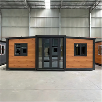Casa Modular Prefabricada Moderna, Expandible, de Acero, Estructura de Contenedor, Vivienda Móvil, Venta al Por Mayor