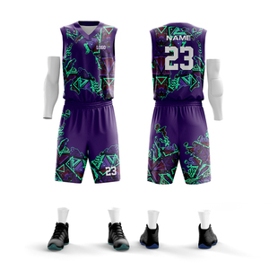 Uniforme de Baloncesto Personalizado por Sublimación, Muestra Disponible, Venta al por Mayor, Todas las Tallas, Jersey de Baloncesto Personalizado para Equipo - Product Image 3