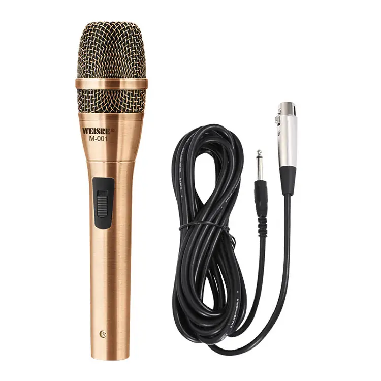 Profesional Kualitas Tinggi Logam Karaoke <span class=keywords><strong>Mikrofon</strong></span> Kabel M-001