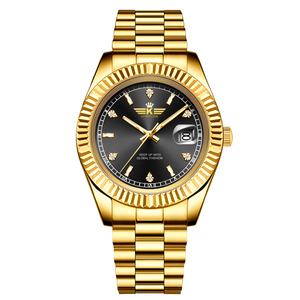 OEM ODM <b>Men's</b> Luxury Classic Stainless Steel Quartz <b>Watch</b> Business Style <b>Waterproof</b> Calendar Table Customizable Logo Alloy Case - Product Image 3