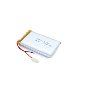 Personalized li-polímero de LP803048 polymer lithium polymer rechargeable battery <span class=keywords><strong>3</strong></span>,7 v 1200mah home appliances - Product Image 2