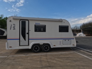 Caravane compacte et légère <span class=keywords><strong>de</strong></span> style moderne <span class=keywords><strong>pour</strong></span> 4 personnes, <span class=keywords><strong>camping</strong></span>-car portable <span class=keywords><strong>pour</strong></span> voyages en solo et en couple - Product Image 1