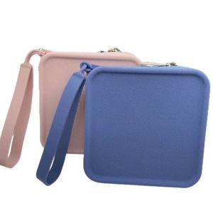 Luxury Kawaii Silicone Square Earphone Customisable Mini Small Coin <b>Purse</b> Pouch <b>Cute</b> Cosmetic Bag for Women Kids Travel <b>Purse</b> - Product Image 1