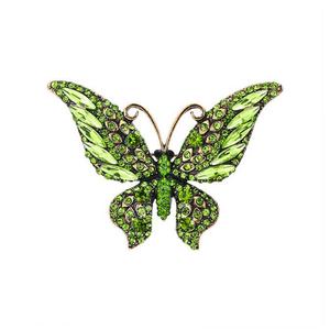 Broches de Mariposa con Cristales de Colores, Aleación Plateada, Accesorio de Joyería para Mujer, Regalo para Bodas y Fiestas - Product Image 4