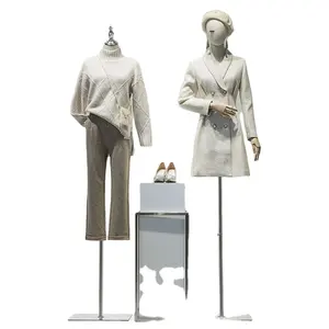 Kledingwinkel Model Displayrek Vrouwelijke Mannequin Rekwisieten Buste Full Body Figuur Bureau Dames Raam Dummy Trouwjurk Model