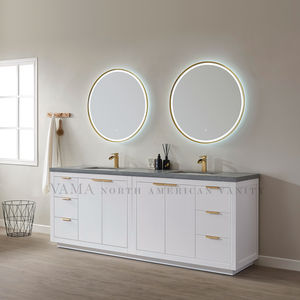 Vama – meuble de salle de bain en bois massif de 84 pouces avec deux éviers - Product Image 2