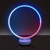 42 De Jeu coloré lampe de chevet prêt à expédier Offre Spéciale approvisionnement d'usine en gros en forme d'anneau en aluminium Led 8W COLORÉE d'aura