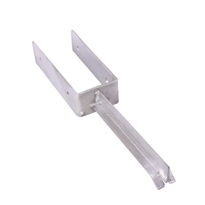 IRON CRAFT NO DIG Support de <span class=keywords><strong>poteau</strong></span> de clôture galvanisé à chaud approuvé CE béton support en forme de U connecteur en <span class=keywords><strong>bois</strong></span> <span class=keywords><strong>ancre</strong></span> de <span class=keywords><strong>poteau</strong></span> - Product Image 3