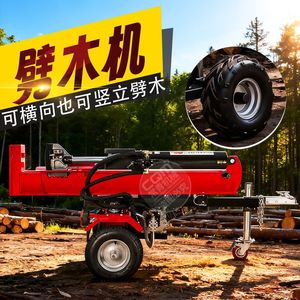 Fendeuse à bois hydraulique 4t/h 220V, moteur à essence portable pour usage forestier et de jardin - Product Image 1
