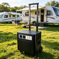 Station d'alimentation portable LiFePO4 2000W 2500W, stockage d'énergie haute capacité, contrôleur MPPT, pour camping-car, voyage, extérieur, camping, alimentation de secours