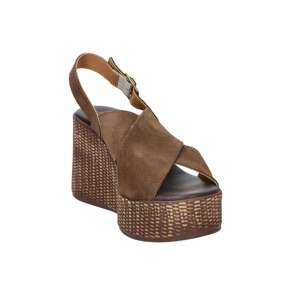 Sandalias de Plataforma con Cuña para Mujer, Color Marrón, Talla 37, Tacón de 8.5 cm - Product Image 4