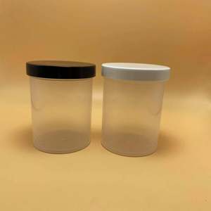 Tarro de Plástico PP PCR de 4oz, 8oz, 16oz, 32oz, Copolímero Natural, Pared Simple, Lados Rectos, para Cuidado Personal y Crema para la Piel - Product Image 3