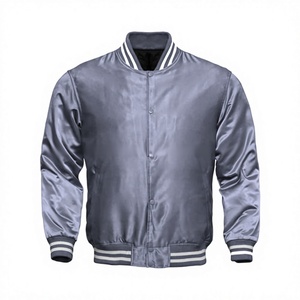 Veste universitaire rouge pour homme avec bordure blanche, col rabattu, fermeture à boutons, coupe classique, style décontracté d'automne - Product Image 6