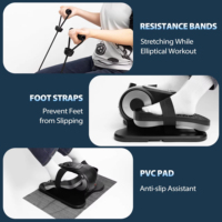 Elliptique portable de style moderne et durable pour exercice quotidien sous le bureau – Stepper