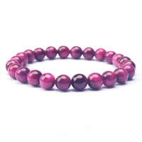 Bracelet de perles en pierre naturelle Lapis Lazuli de 8mm pour homme, mode tendance, énergie élastique pour cadeau, anniversaire de mariage