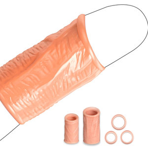 5 Stück Vorhautkorrektur Penis-Hülle Zwei Größen Ejakulationsverzögerung Schraubenform Penisring Sexspielzeug für Männer Cockring-Set - Product Image 1