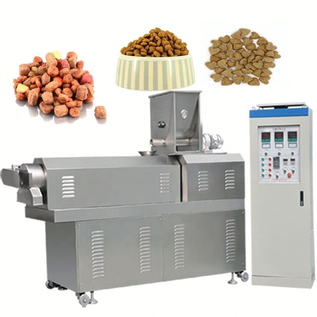 Small Scale Automatic 150kg/h Dog Food Making Machine Pet Dog Cat Feed Pellet Production Line