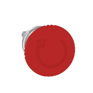 Bouton d'arrêt d'urgence non marqué 22 mm, tête rouge 40 mm, champignon ZB4BS844 pour arrêt d'urgence, bouton-poussoir industriel neuf et original - Product Image 1