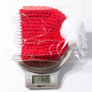 Gorro de punto de algodón navideño para niños pequeños, estilo cálido con patrón bordado, pompón bonito para Otoño e Invierno - Product Image 5