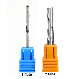 1/4 shank down it end mill 5mm downcut bradpoint router bit straight down cutting router cutter