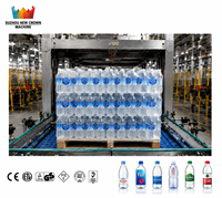 Machine de remplissage automatique d'eau en bouteille PET 2000-24000 BPH, machine d'embouteillage d'eau minérale et purifiée avec rinçage, remplissage et bouchage