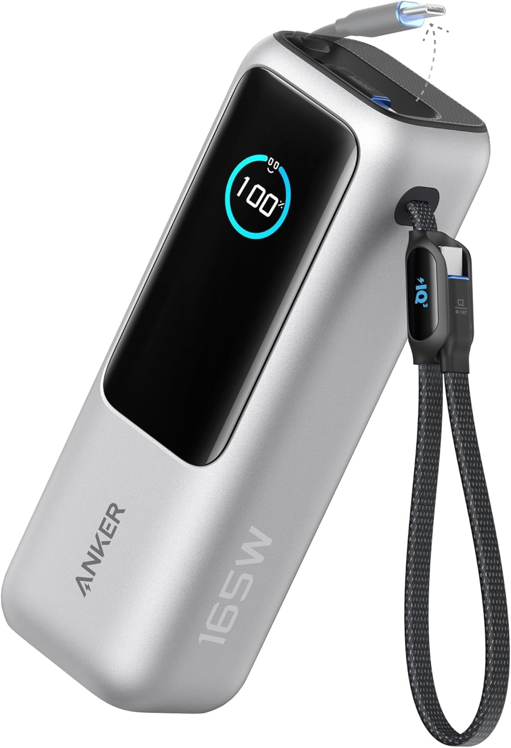 Anker モバイルバッテリー A1695 25000mAh 165W Anker Laptop Power Bank (25K, 165W, Built-In and Retractable