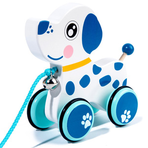 Juguete de madera Montessori para bebé, conejito de madera, andador con ruedas, juguete de arrastre de madera - Product Image 4