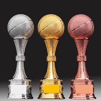 Trophée en résine de sport personnalisé de haute qualité Pickleball Football Football Volley-ball Basketball Trophée vierge