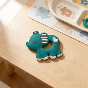 Mordedores de Silicona con Forma de Elefante y Tortuga, Temática de Dibujos Animados para Bebés, Grado Alimenticio, Juguete Suave, 0-24 Meses, Unisex - Product Image 5