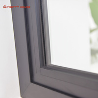 Fenêtres pliantes verticales en aluminium et verre trempé Prettyhouse Push up Fold up pour maison et résidence
