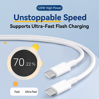 Câble USB C vers USB C, charge rapide PD pour vivo iQOO, cordon de données TPE pour téléphone, tablette, voiture, maison, banque d'alimentation, flexible, réversible, OEM