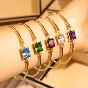 Nieuwe Ontwerp Mode Diamond Crystal Glittering Armband Multi Gekleurde Sieraden Kerst Natuursteen Accessoires