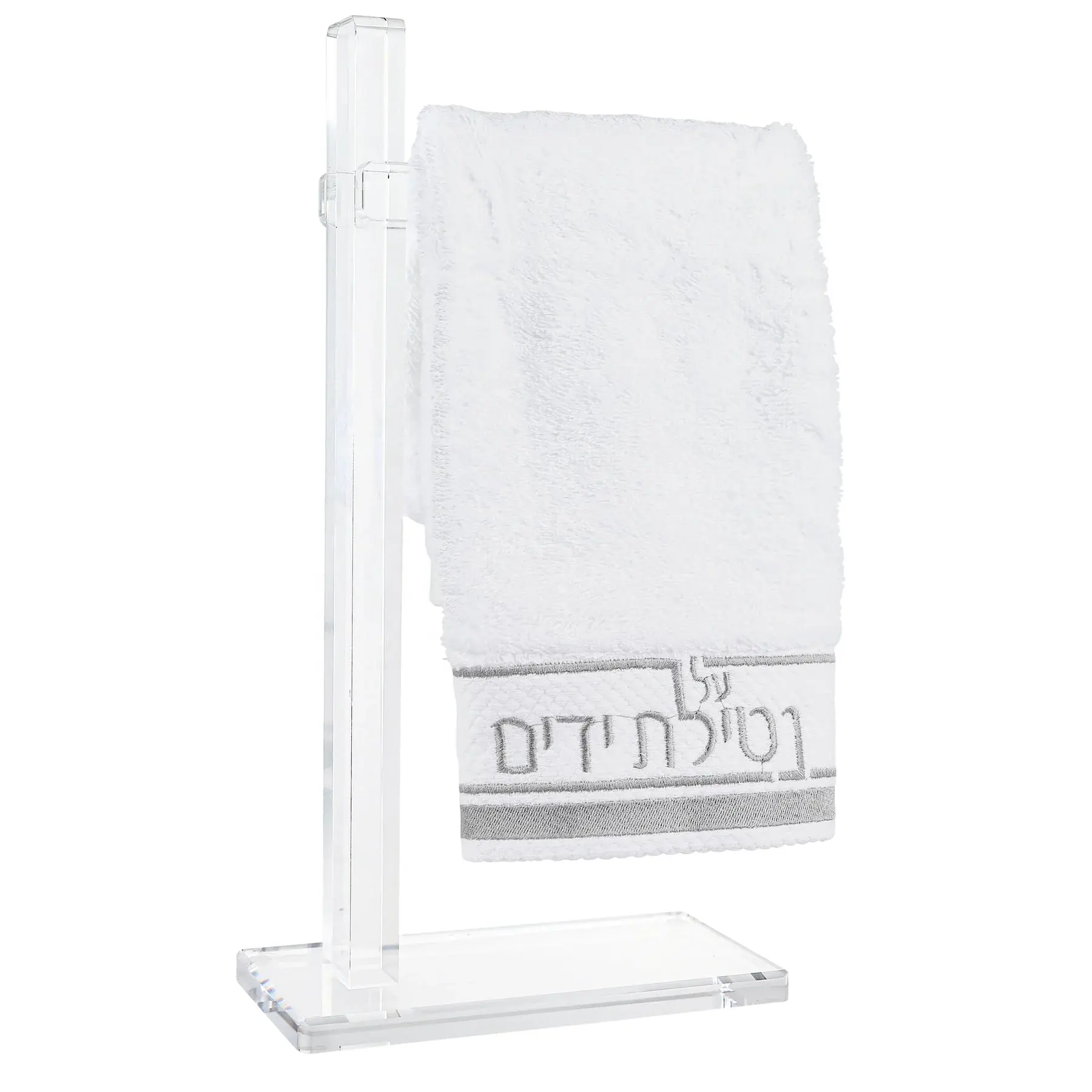 Lüks akrilik HAVDALAH SET UV baskı Havdalah kart fabrika özel dua için Judaica akrilik Havdalah