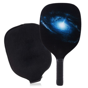 Pala de pickleball con bolsa de almacenamiento, forma estándar, material de álamo, portátil, para deportes de playa y entretenimiento - Product Image 5