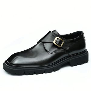 Zapatos de Vestir Formales de Negocios de Alta Gama, Casuales y Modernos, de Cuero para Hombre - Product Image 3