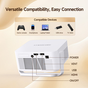 Pour HY300 GT Nouveau 2026 Modèle Exclusif Projecteur 720P 400 ANSI Correction Automatique de la Distorsion Trapézoïdale WiFi BT5.0 Système d'exploitation Google TV Intégré - Product Image 6
