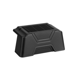 <b>Solar</b> <b>Step</b> <b>Light</b> <b>Outdoor</b> Stair <b>Light</b> Black Shell White Warm <b>Light</b> Inductive Switch 6 12 Hours Continuous Lighting Garden Wall - Product Image 3