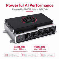 Ordinateur de pointe pour l'IA embarquée NVIDIA Jetson AGX Orin 275 TOPS avec 10GbE pour l'analyse vidéo multi-caméras