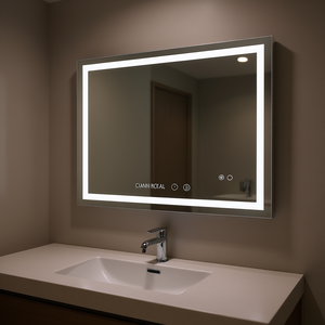 Espejo de Baño con Iluminación LED de 36x28 Pulgadas, con Interruptor Táctil Antivaho, Diseño Moderno para Montar en la Pared - Product Image 2