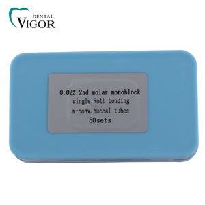 Matrici di prodotti ortodontici dentali 1 ° molare Bondable <span class=keywords><strong>Roth</strong></span> 022 Monoblock dentale tubo buccale - Product Image 6