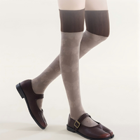 Chaussettes hautes pour femmes, motif papillon, chaussettes transparentes, respirantes, à porter au quotidien, chaussettes décontractées, multicolores, tendance, élégantes