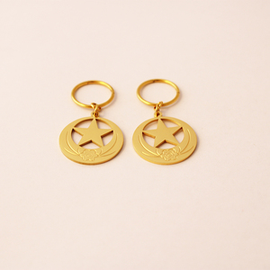 Pendientes de Oro de Kiribati de Alta Calidad en Acero Inoxidable 316L con Baño de Oro de 24K - Product Image 3