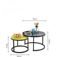 Mobilier moderne de salon, cadre en métal, table basse, combinaison pour une utilisation à l'intérieur-pour la réception, l'espace mère enfant