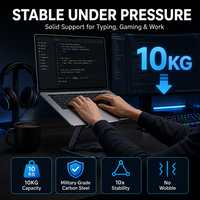 Support universel pour tablette et ordinateur portable, en aluminium, réglable, pliable, stable, pour le bureau à domicile et le dessin