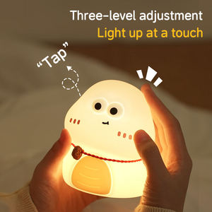 Colorful Cute Snake Silicone Night <b>Light</b> USB Charging Soft LED Tap Control Dimmable Kids Baby Bedroom Night <b>Lamp</b> - Product Image 5